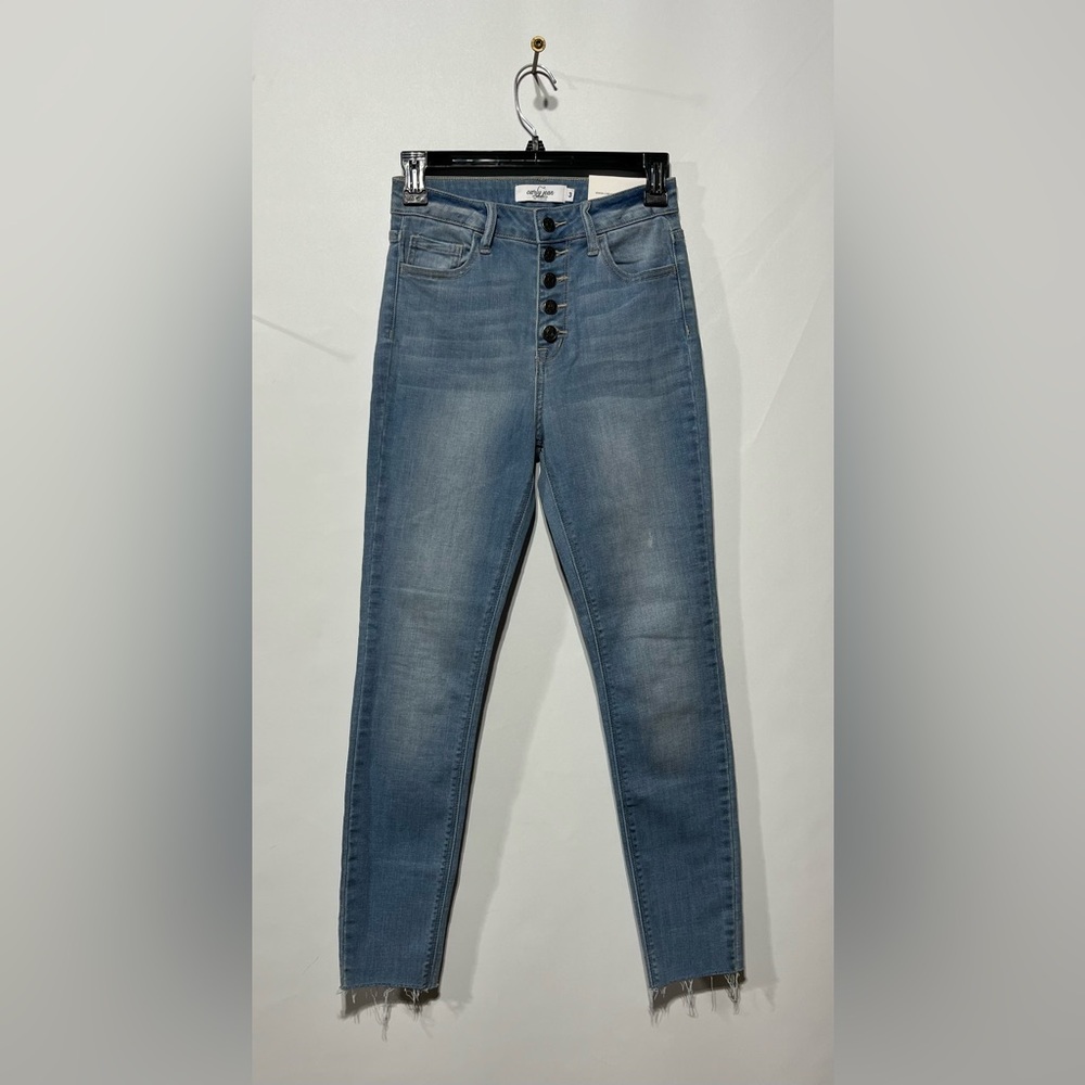 Carly Jean Los Angeles High Rise Skinny Jeans Size 3 (Waist 24”) Inseam 27” NWT